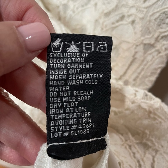 Ronni Nicole Mini Dress  White Cream Lace Pearl Bodycon Y2K SZ 8 EUC - Picture 6 of 8